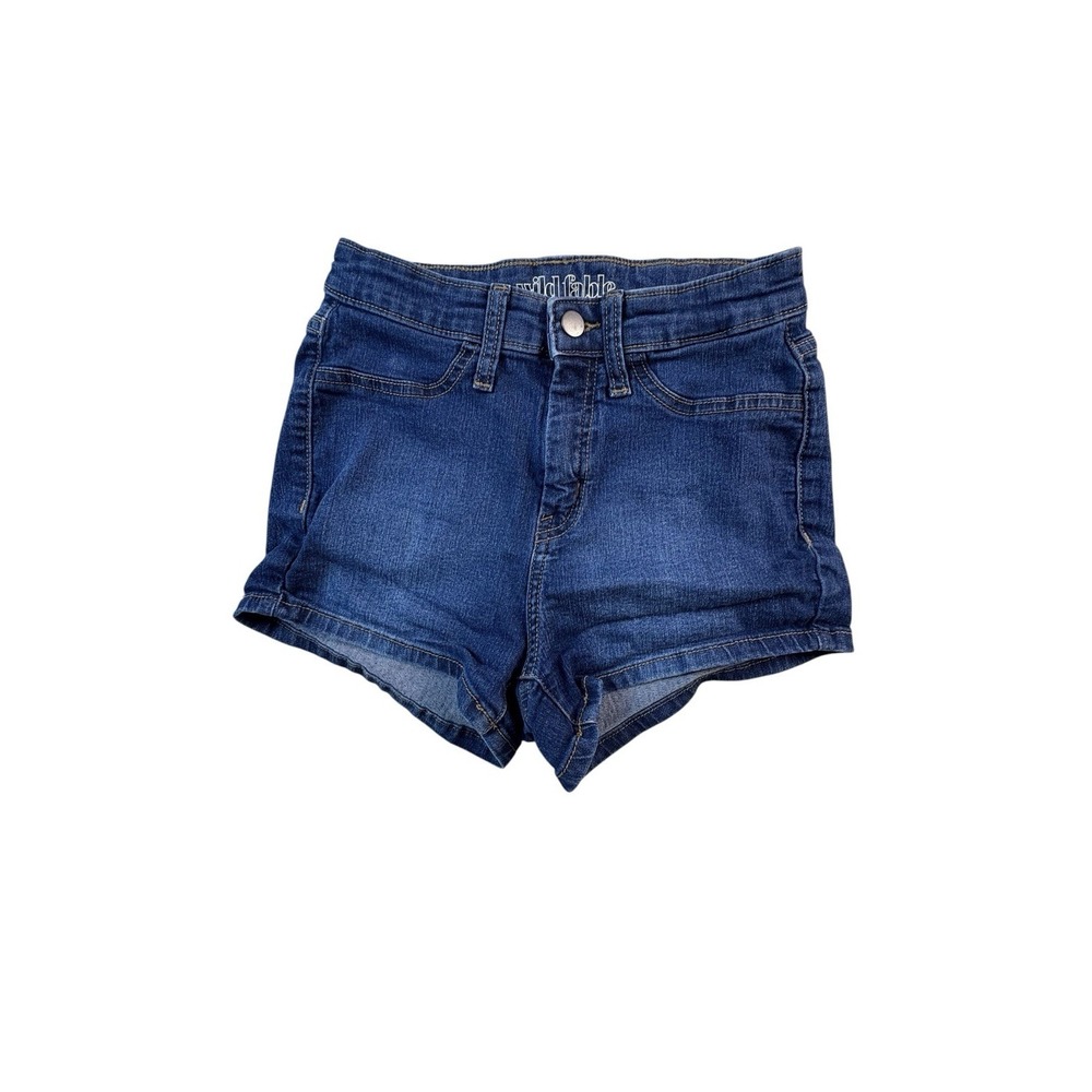 Wild Fable High Rise Denim Shorts Size 2/26R Blue Stretch Casual